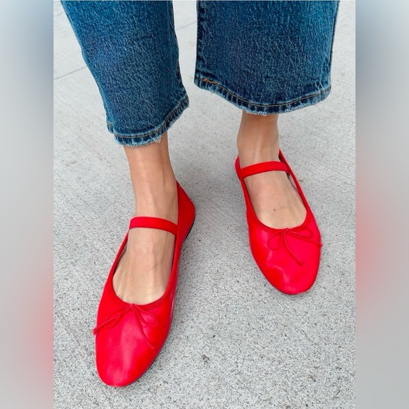 Loeffler Randall Leonie red leather ballet flats - Picture 3 of 7